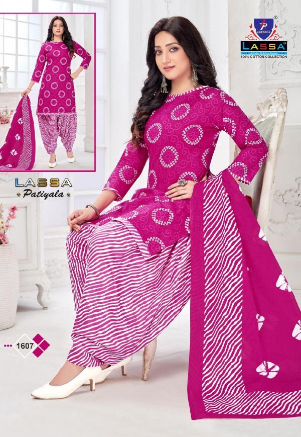 Ap Lassa Patiyala Vol-16 Cotton Designer Patiyala Dress Material 